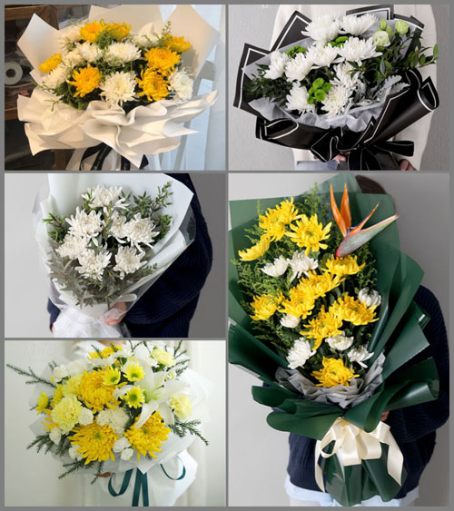 广东汕头市潮南区仙城镇长春村白事花束代送